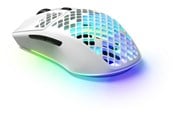 Mus - SteelSeries Aerox 3 Wireless 2022 - Snow - Gaming Mus - Optisk - 6 knapper - Hvid - 62608