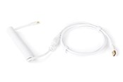 Tastatur - DUTZO Coiled Aviator USB-C cable - White - Upgrade Accessories - Hvid - DCA-UC-WHT