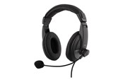 Hovedtelefoner/headset - Deltaco HL-50 - Headset - full size - wired - 3.5 mm jack - black - HL-50