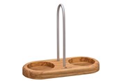 Køkkentilbehør - Zassenhaus Bordholder salt/peber m/håndtag oliven - Z036060