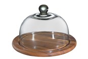 Køkkentilbehør - Zassenhaus Cheese bell ø25cm glass/acacia - Z055863