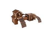 Kanin & gnaver - Trixie Frida tunnel system mice bark wood 47 × 22 × 15 cm - TX6163
