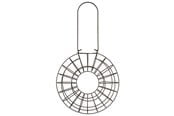Fuglebure, huse & tilbehør - Trixie Fat ball feeder round 8 fat balls metal ø 24 × 8 cm black - TX55622