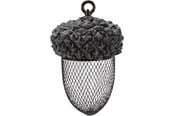 Fuglebure, huse & tilbehør - Trixie Acorn food dispenser polyester resin/metal 700 ml/14 × 22 cm brown/white - TX55416