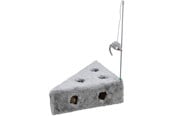 Katte - Trixie Cat's Cheese with playing rod & toy balls plush 36 × 8 × 26/26 cm grey - TX4505