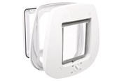 Katte - Trixie 4-Way cat flap for glass doors 27 × 26 cm white - TX44221