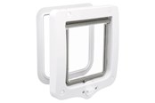 Katte - Trixie 2-Way Flap Door Cat and Small Dog White 20x22cm - TX44201