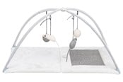 Katte - Trixie Junior Scratching mat/playing arch sisal rug/plush 60 × 33 × 42 cm grey/light grey - TX43114