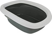 Katte - Trixie Carlo cat litter tray with rim 2: 38 × 17 × 58 cm dark grey/light grey - TX40121