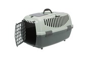 Hunde - Trixie Be Eco Capri 3 transport box S: 40 × 38 × 61 cm anthracite/grey-green - TX39807