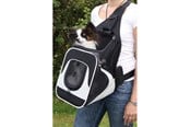 Hunde - Trixie Savina front carrier 30 × 33 × 26 cm black/grey - TX28941