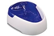 Hunde - Trixie Drinking Fountain Duo stream plastic 1 l/20 × 12 × 23 cm white/blue - TX24462