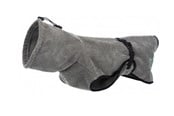 Hunde - Trixie Bathrobe for dogs terry cloth XS: 30 cm grey - TX23571
