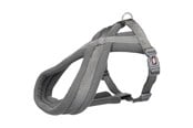 Hunde - Trixie Premium touring harness M: 45–80 cm/25 mm graphite - TX203916