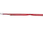 Hunde - Trixie Premium adjustable lead double-layered L–XL: 2.00 m/25 mm red - TX200903