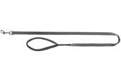 Hunde - Trixie Premium leash L–XL: 1.00 m/25 mm graphite - TX200316