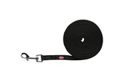 Hunde - Trixie Tracking leash rubberised S-M: 5 m/15 mm - black - TX19786