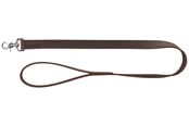 Hunde - Trixie Rustic fat leather leash L–XL: 1.00 m/25 mm dark brown - TX19001