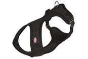 Hunde - Trixie Comfort Soft touring harness XXS–XS: 25–35 cm/15 mm black - TX16241
