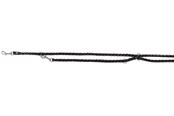 Hunde - Trixie Cavo adjustable lead L–XL: 2.00 m/ø 18 mm black/graphite - TX143620