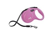 Hunde - Flexi New Classic M-L leash 5 m pink - H7847P