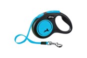 Hunde - Flexi New Neon S Tape 5 m (black/neon blue) - H7831L