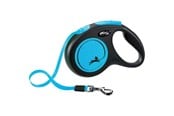 Hunde - Flexi New NEON M leash 5 m 25 kg black / neon blue - H7829L