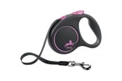 Hunde - Flexi Black Design S leash 5 m 15 kg pink - 4000498033913