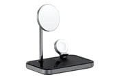 Mobil - Adaptere & Opladere - Satechi 3-in-1 Magnetic Wireless Charging Stand - ST-WMCS3M