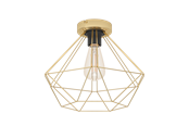 Lamper - EGLO TARBES loftlampe, børstet messing - 43678