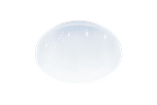 Lamper - EGLO POGLIOLA-S plafond Ø310 mm, LED 15,6W 1900lm 4000K, hvid/krystaleffekt - 75505