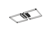 Lamper - EGLO ALTAFLOR loftlampe LED, sort - 99788
