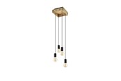 Lamper - EGLO WOOTTON pendel, sort/brun - 43591