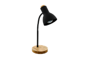 Lamper - EGLO VERADAL bordlampe, sort/træ - 98831