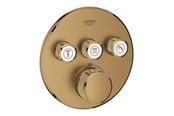 Brus og monteringstilbehør	 - Grohe Grohtherm SmartControl Termostat til indbygning med 3 ventiler, børstet cool sunrise - 29121GN0
