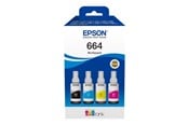 Blæk, Toner & Forbrugsstoffer - Epson EcoTank 664 / 4-Pack (Black Yellow Cyan Magenta) Ink - C13T66464A