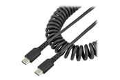USB kabel - StarTech.com 20in (50cm) USB C Charging Cable Coiled Heavy Duty Fast Charge & Sync USB-C Cable - R2CCC-50C-USB-CABLE
