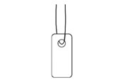 Papir, Fotopapir og Etiketter - HERMA Strung marking tags - name badge labels - 1000 label(s) - 7 x 15 mm - 125527