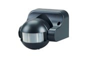 Bevægelsessensorer og skumringsrelæer - Gripo Sensor 180° IP44, Sort - 5709119110352