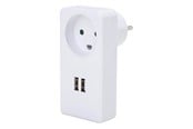 Afbrydermateriel - Gripo Stikudtag med 2 USB porte 3,5A, Hvid - 5709119075118