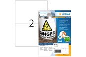 Papir, Fotopapir og Etiketter - HERMA Weatherproof outdoor film labels A4 210 x 148 mm white - 9541