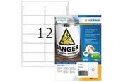 Papir, Fotopapir og Etiketter - HERMA Weatherproof outdoor film labels A4 99.1 x 42.3 mm white - 9538
