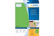Papir, Fotopapir og Etiketter - HERMA Coloured labels A4 105 x 148 mm green removable - 4564