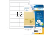 Papir, Fotopapir og Etiketter - HERMA Transparent film labels matt A4 97 x 42.3 mm weatherproof permanent adhesion - 4586