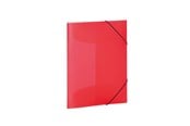 Mapper og Clipboards - HERMA Elasticated folder A4 PP translucent red - 19504