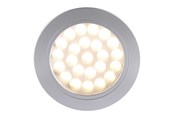 Lamper - Nordlux Cambio ind-/påbygningsspot 2W LED 3000K 12V, 3-kit, børstet stål - 79440029