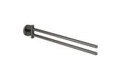 Badeværelsestilbehør - Grohe Essentialt Cube dobbelt håndklædestang, poleret hard graphite - 40371A01