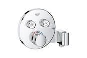 Blandingsbatterier og armaturer - Grohe Grohtherm SmartControl Termostat med indbygget installation med 2 ventiler og integreret bruseholder, krom - 29120000
