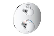 Blandingsbatterier og armaturer - Grohe Grohtherm Forplade til Rapido SmartBox hovedbruser + håndbruser, krom - 24076000