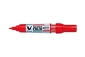 Skrive- og Tegneværktøjer - Pilot Pen V-Super Color Medium Tip Bullet Marker - Red - SCA-VSC-M-BG-R